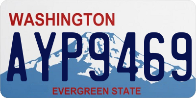 WA license plate AYP9469