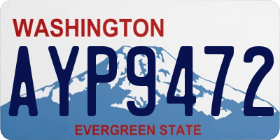 WA license plate AYP9472