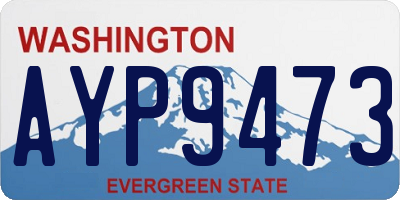 WA license plate AYP9473