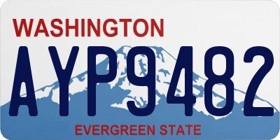 WA license plate AYP9482