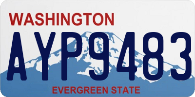 WA license plate AYP9483