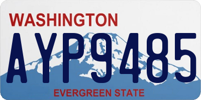 WA license plate AYP9485
