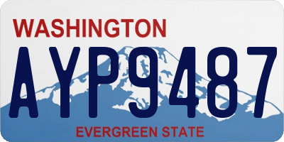 WA license plate AYP9487