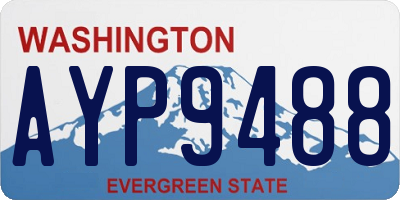 WA license plate AYP9488