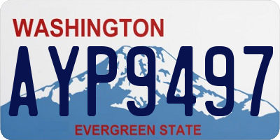 WA license plate AYP9497