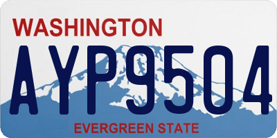 WA license plate AYP9504