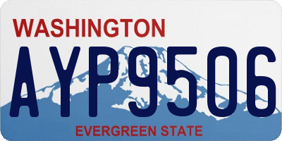 WA license plate AYP9506
