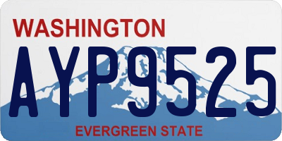 WA license plate AYP9525