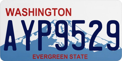 WA license plate AYP9529