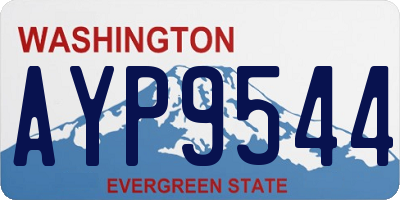 WA license plate AYP9544