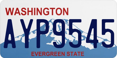 WA license plate AYP9545