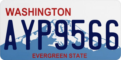 WA license plate AYP9566
