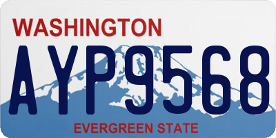WA license plate AYP9568