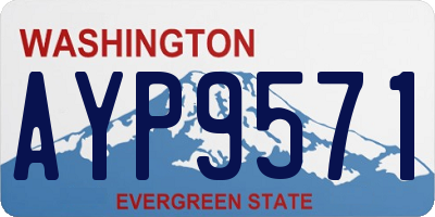 WA license plate AYP9571