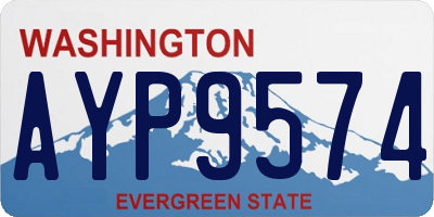 WA license plate AYP9574