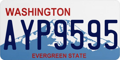 WA license plate AYP9595