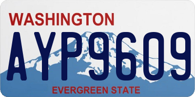 WA license plate AYP9609
