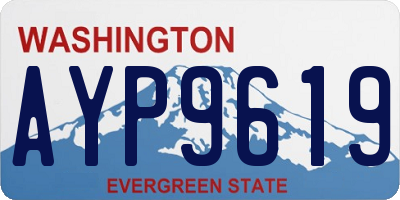 WA license plate AYP9619
