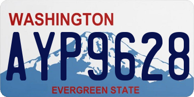 WA license plate AYP9628