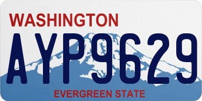 WA license plate AYP9629