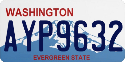 WA license plate AYP9632