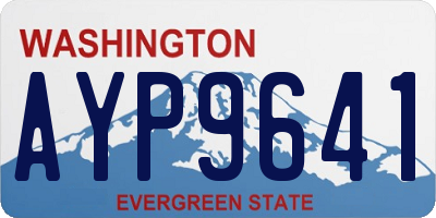 WA license plate AYP9641
