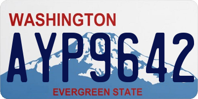 WA license plate AYP9642