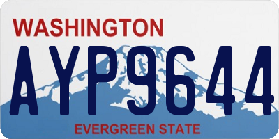 WA license plate AYP9644