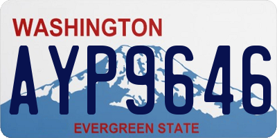 WA license plate AYP9646