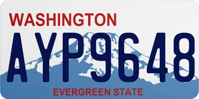 WA license plate AYP9648