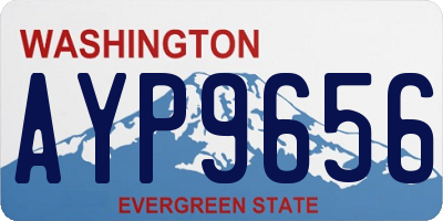 WA license plate AYP9656