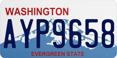 WA license plate AYP9658