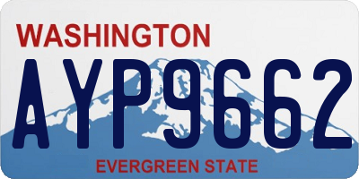 WA license plate AYP9662