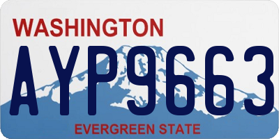 WA license plate AYP9663