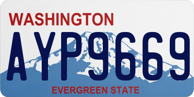 WA license plate AYP9669