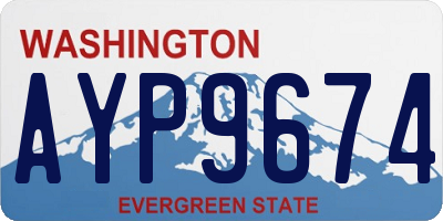 WA license plate AYP9674