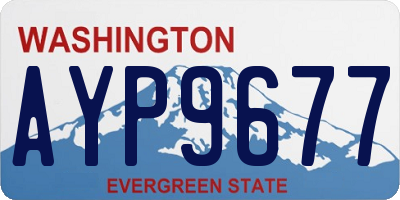 WA license plate AYP9677