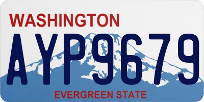 WA license plate AYP9679