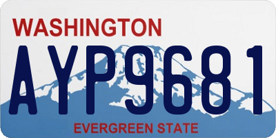 WA license plate AYP9681