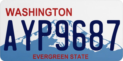 WA license plate AYP9687