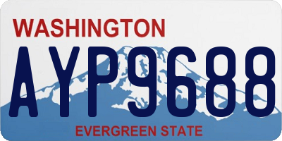 WA license plate AYP9688