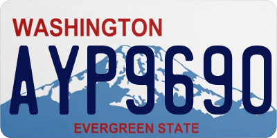WA license plate AYP9690
