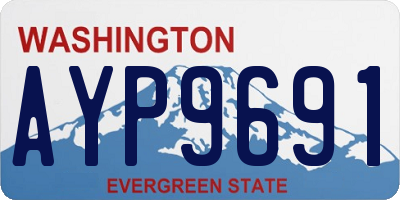 WA license plate AYP9691