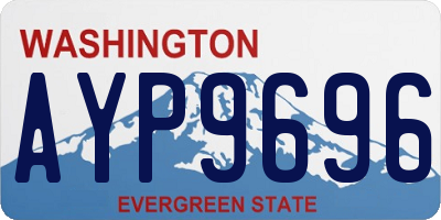 WA license plate AYP9696