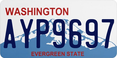 WA license plate AYP9697