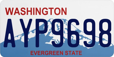 WA license plate AYP9698