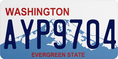 WA license plate AYP9704