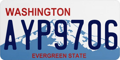 WA license plate AYP9706