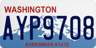 WA license plate AYP9708