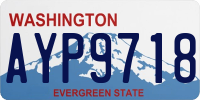 WA license plate AYP9718